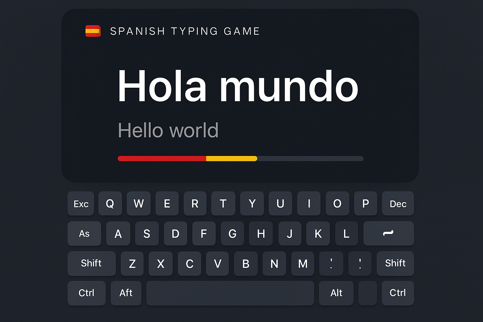 Spanish Typing Game